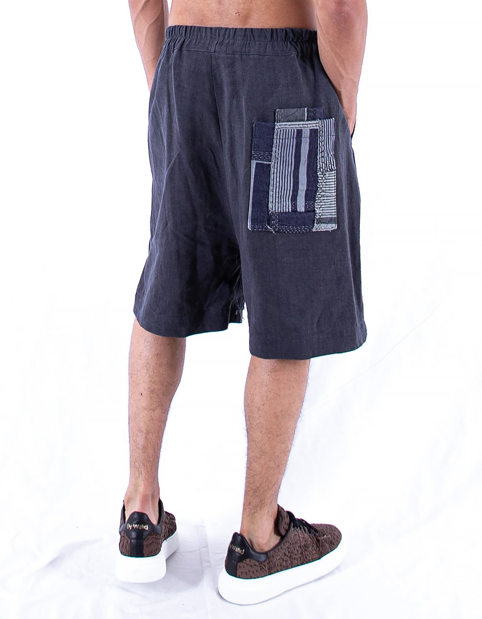 19th Century French Ticking Blaze Shorts