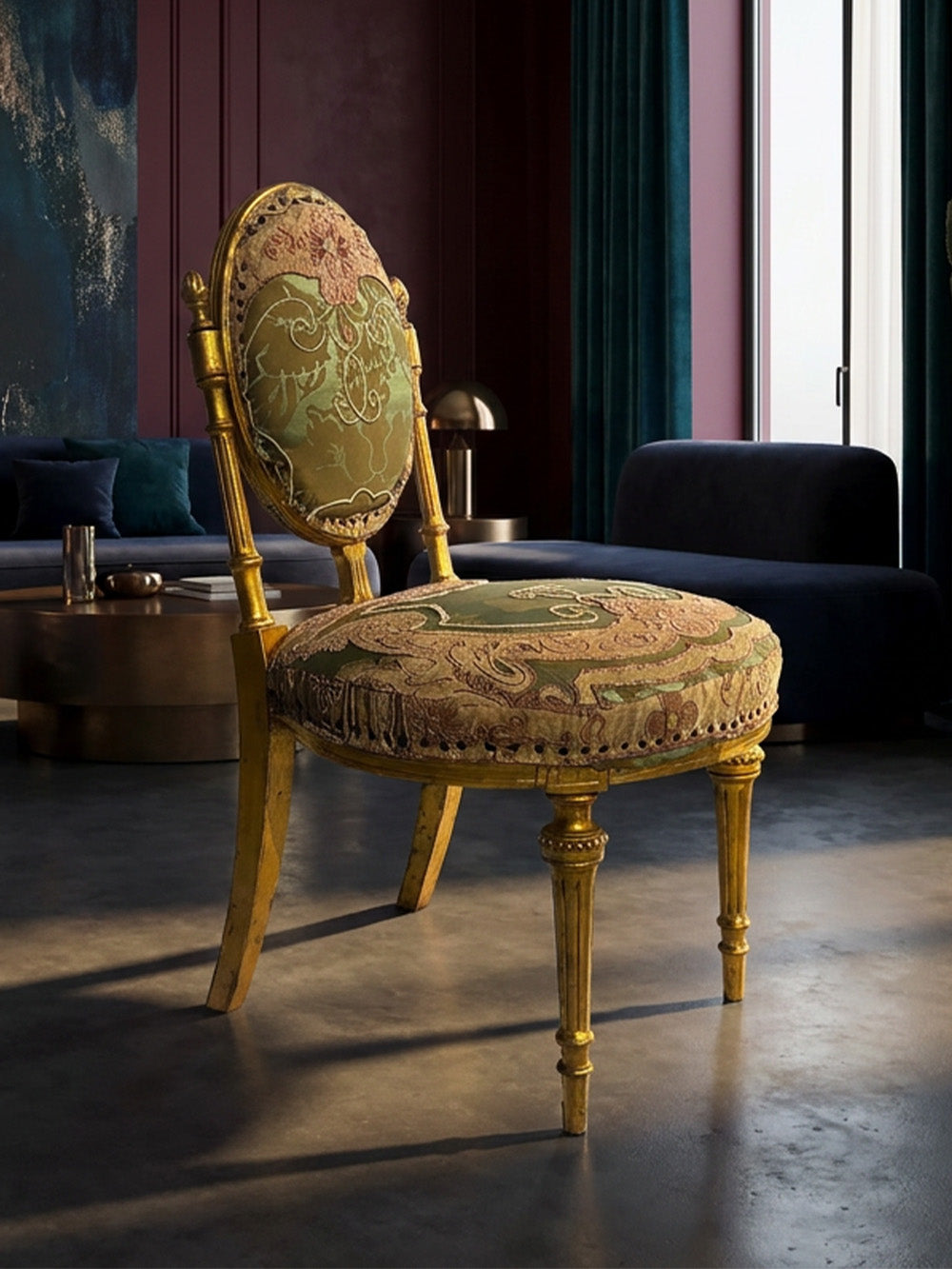 19th Century Giltwood Frame Side Chair | 620