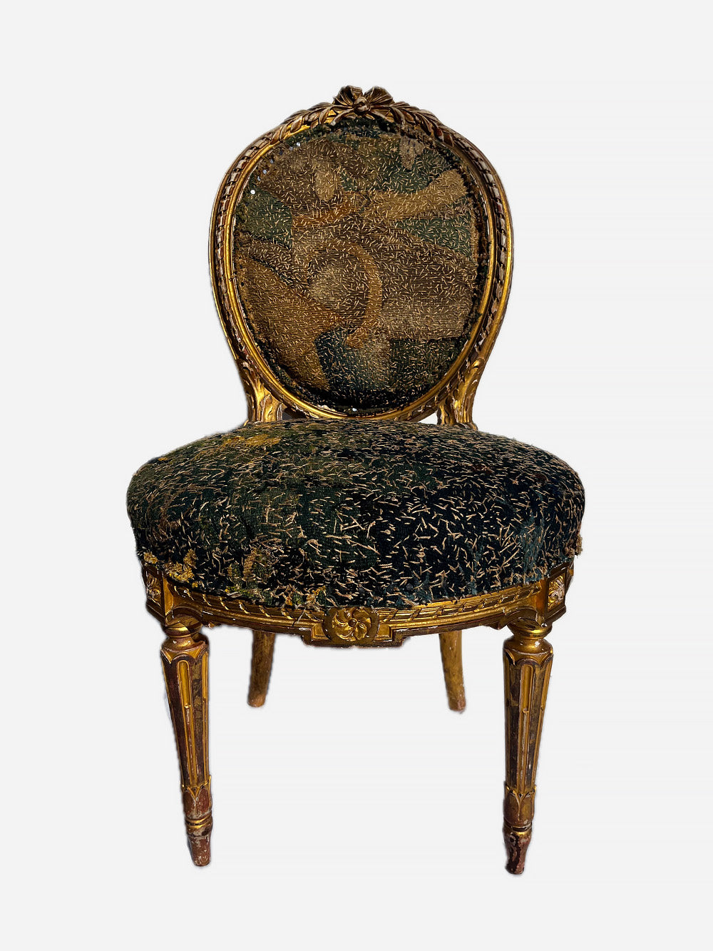 19th Century French Salon Giltwood Chair | 622