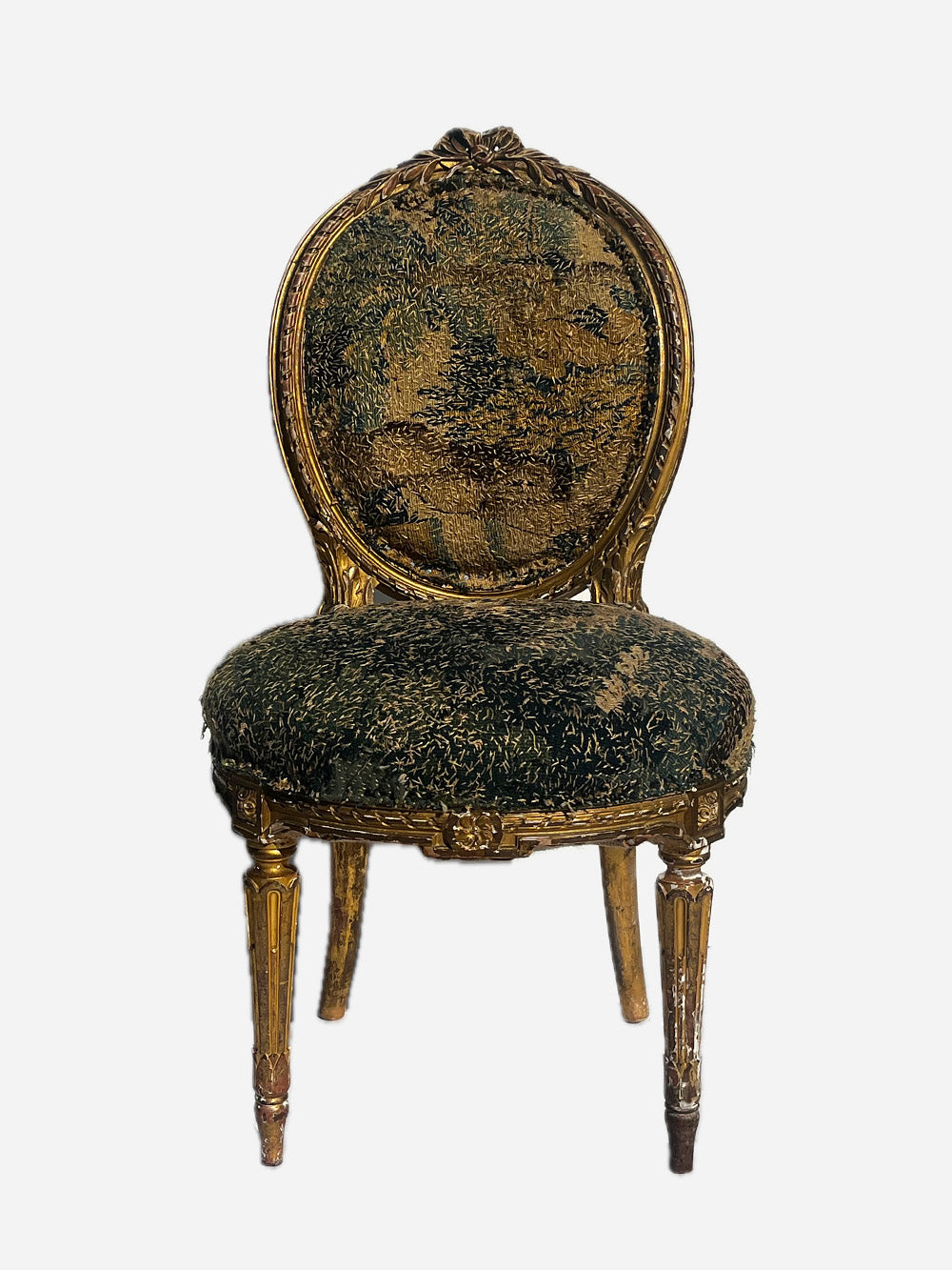 19th Century French Salon Giltwood Chair | 621