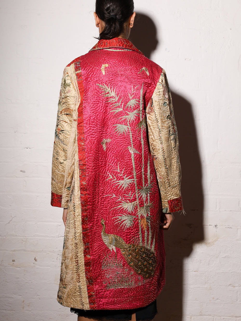 19th Century Chinese Silk Scarlet Coat