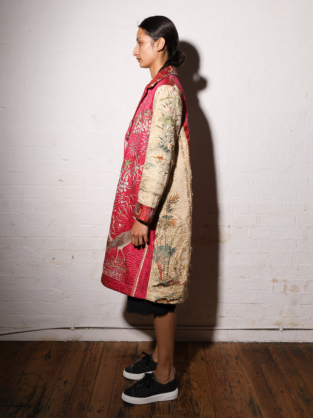 19th Century Chinese Silk Scarlet Coat
