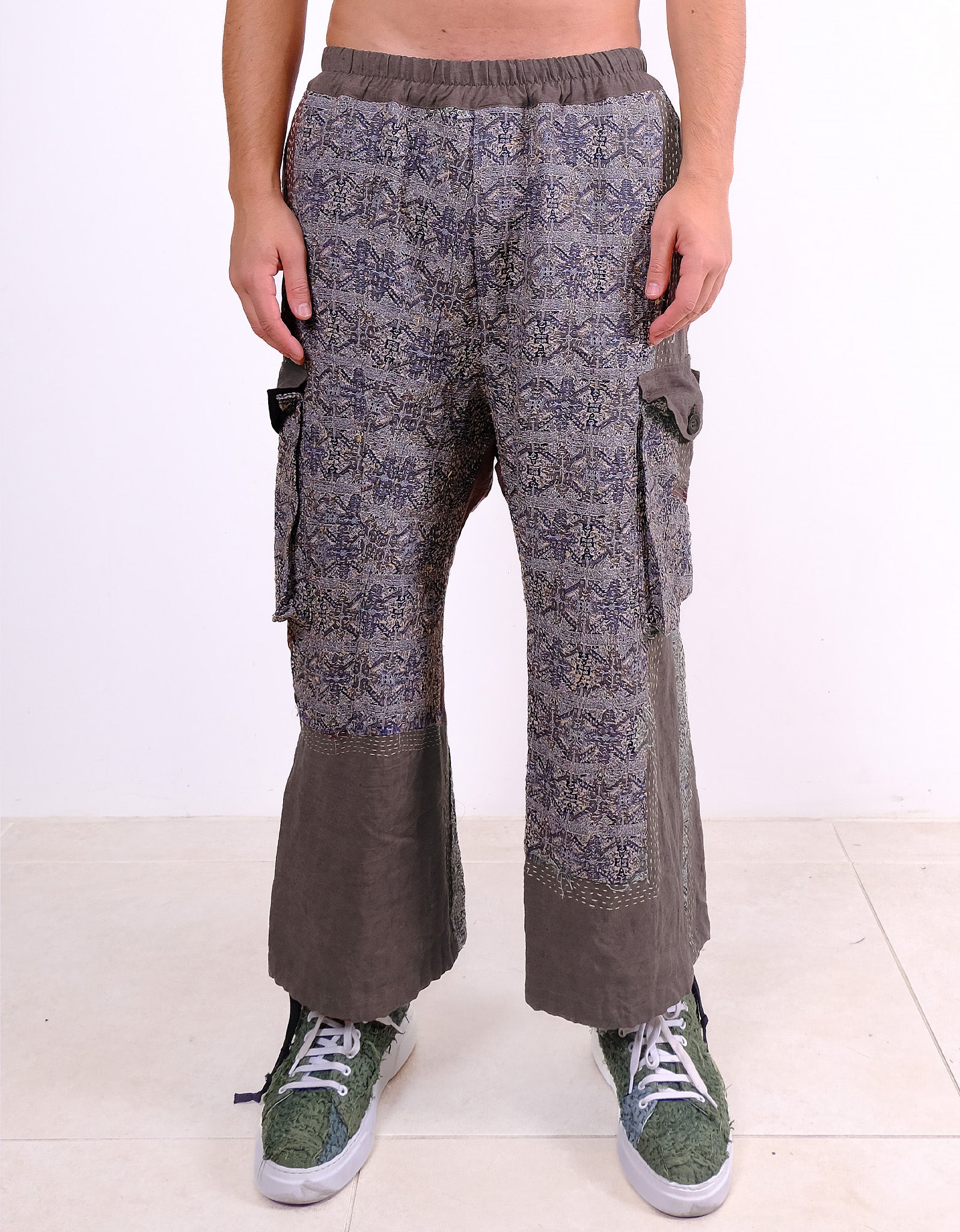 Vintage Kimono Combat Trousers