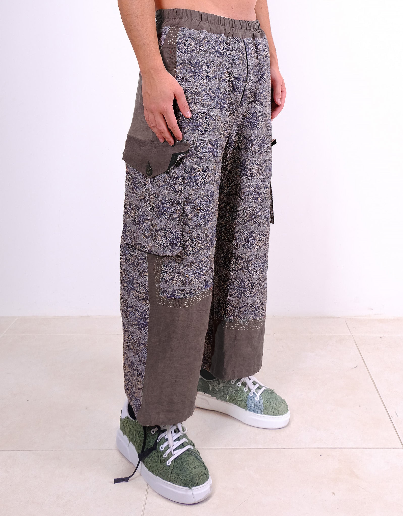 Vintage Kimono Combat Trousers