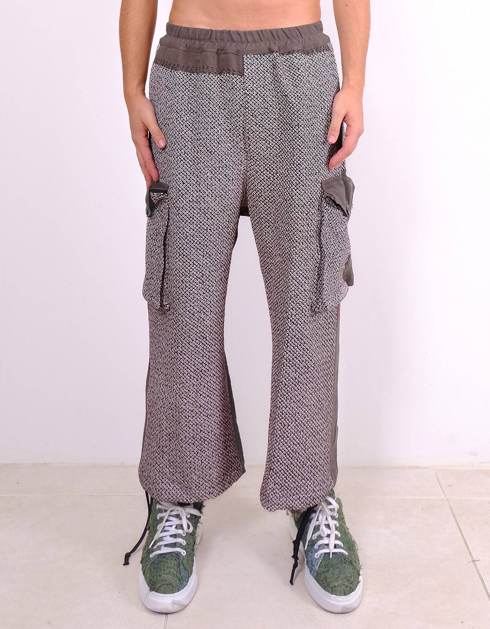 Vintage Linen Combat Trousers