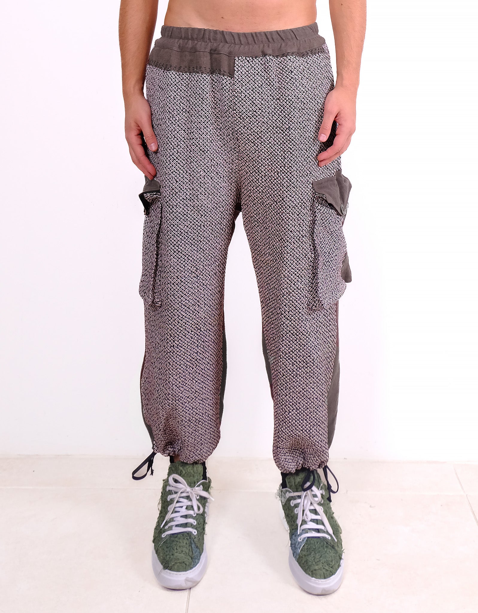 Vintage Linen Combat Trousers