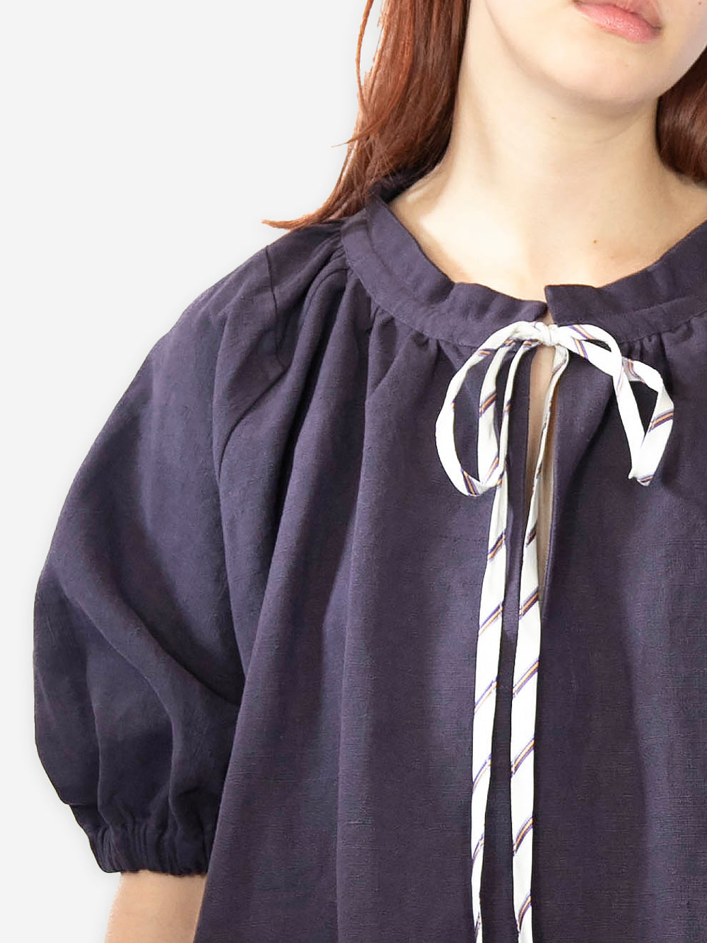 Vintage Embroidered Linen Constance Smock