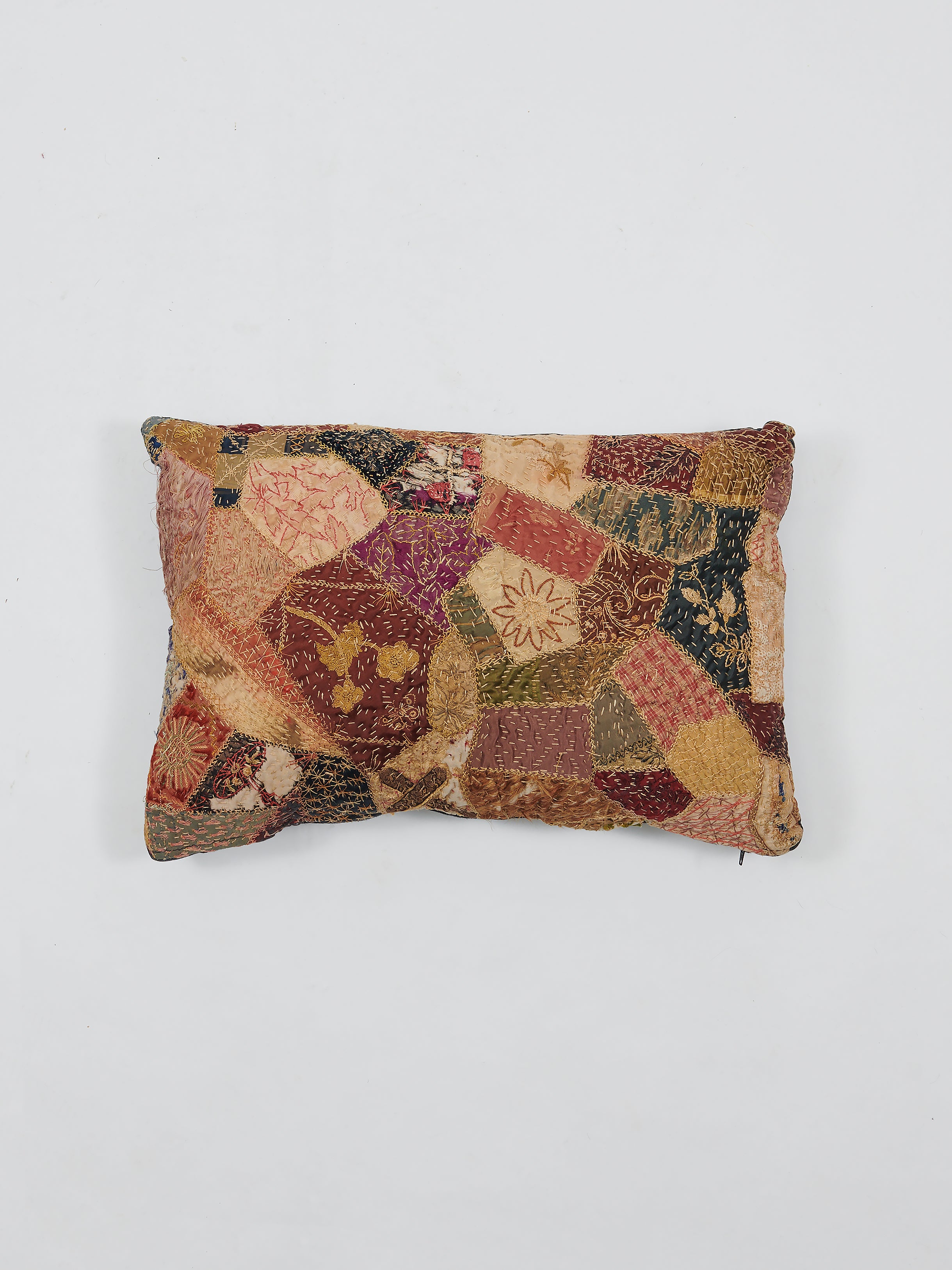 19th Century Velvet & Silk Cushion | 1241