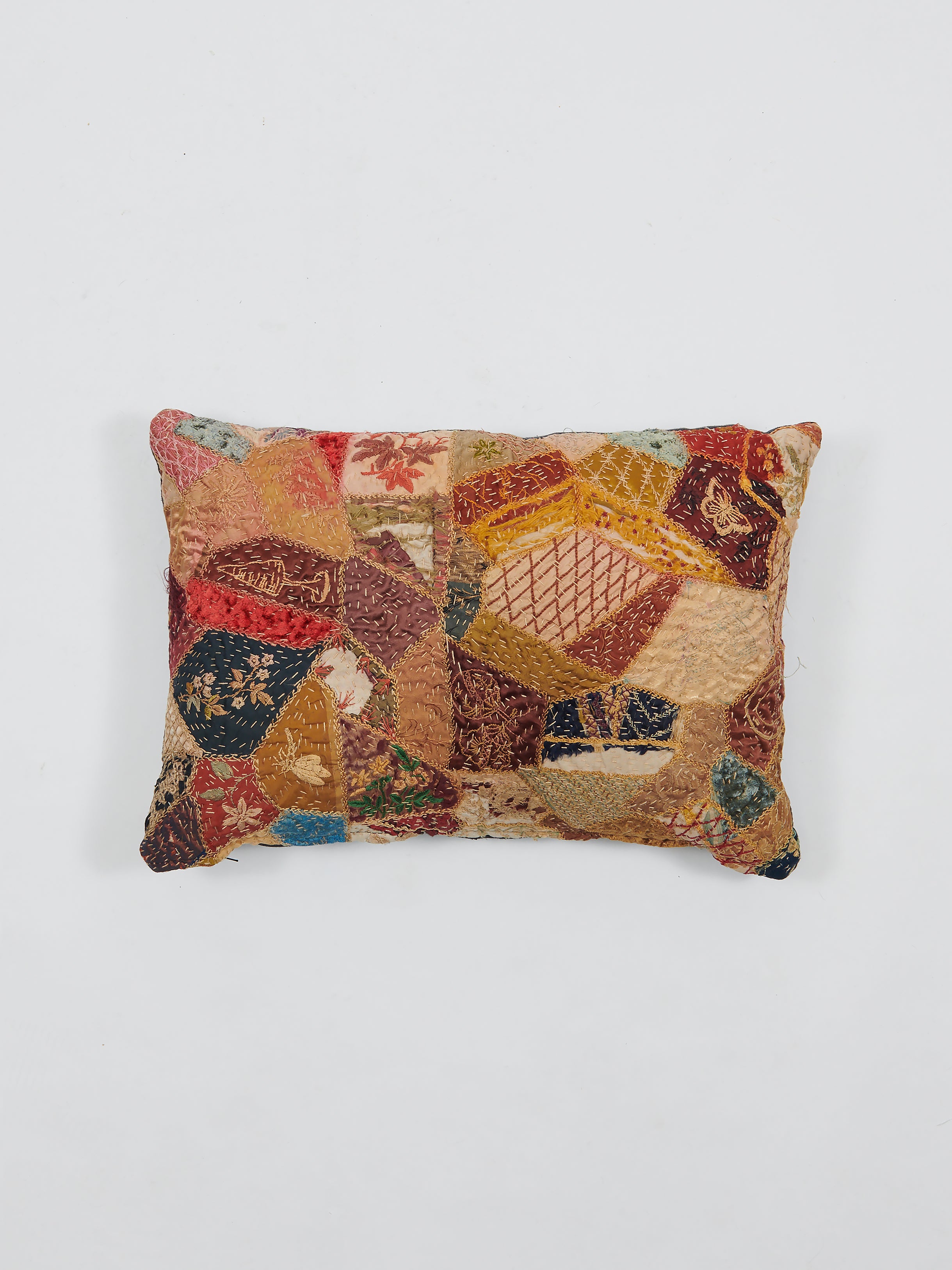 19th Century Velvet & Silk Cushion | 1242