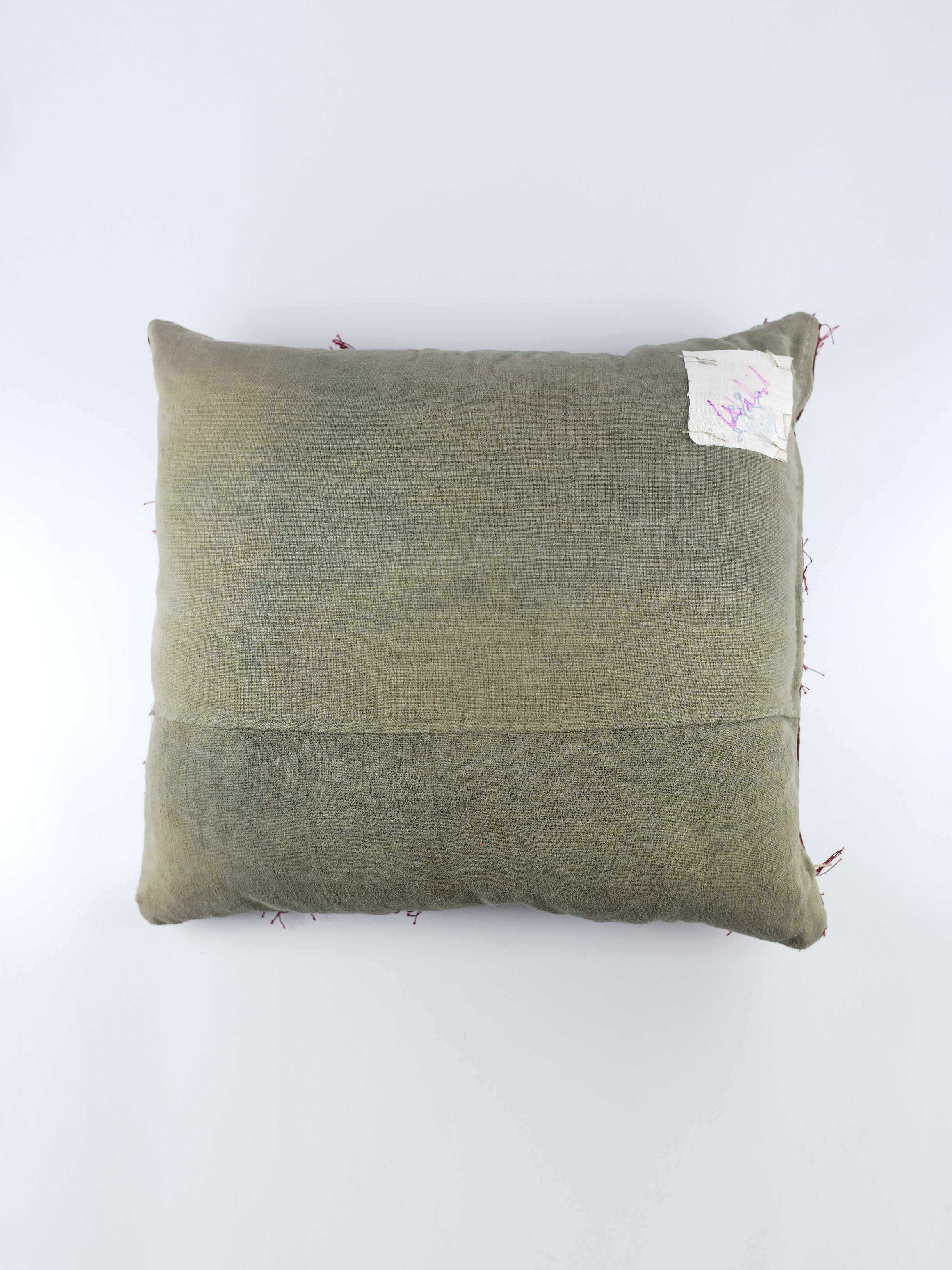 19th Century Glass & Woollen Needlepoint Cushion | 1333