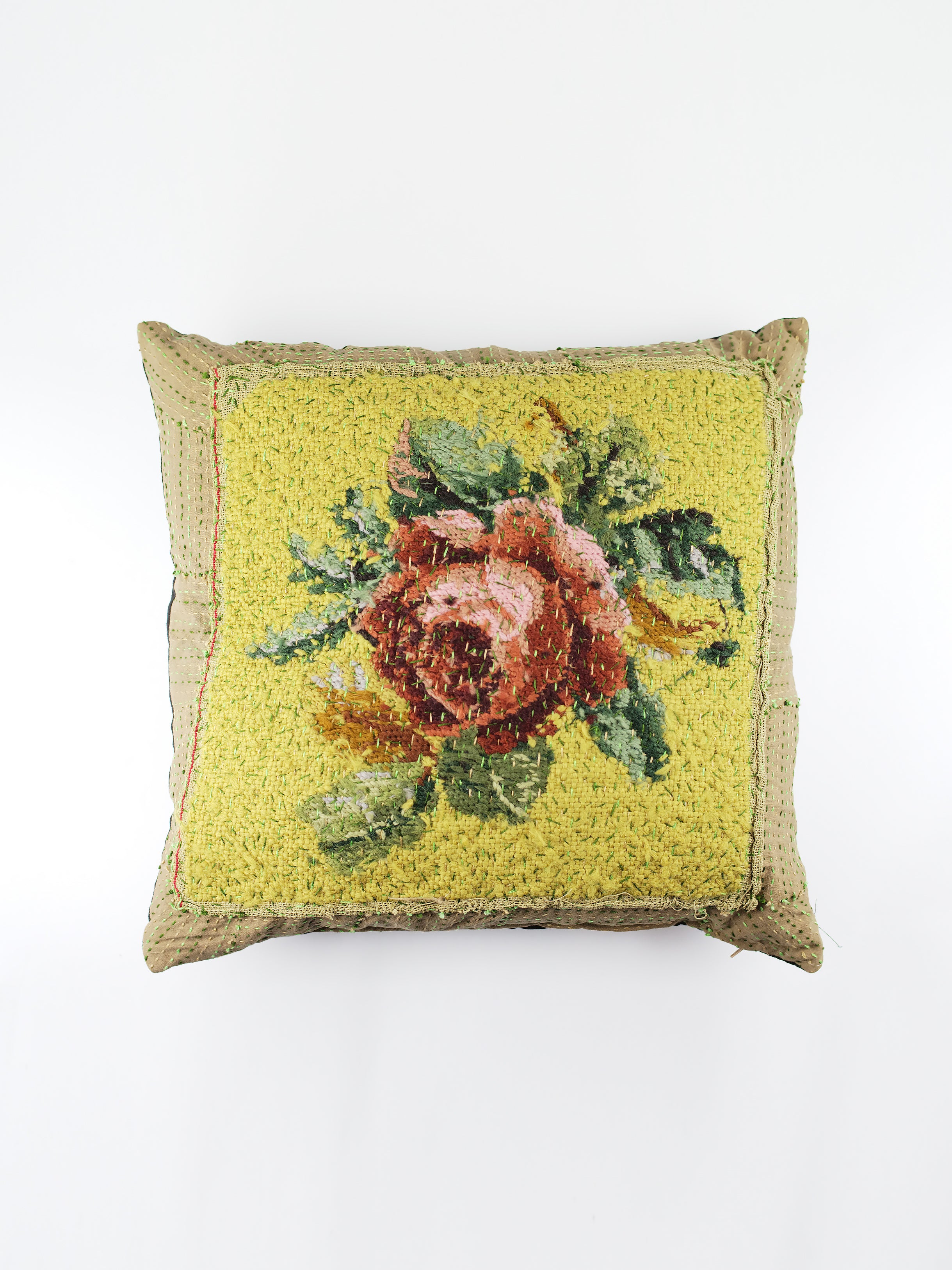 1930s Woollen Needlepoint Cushion | 1397