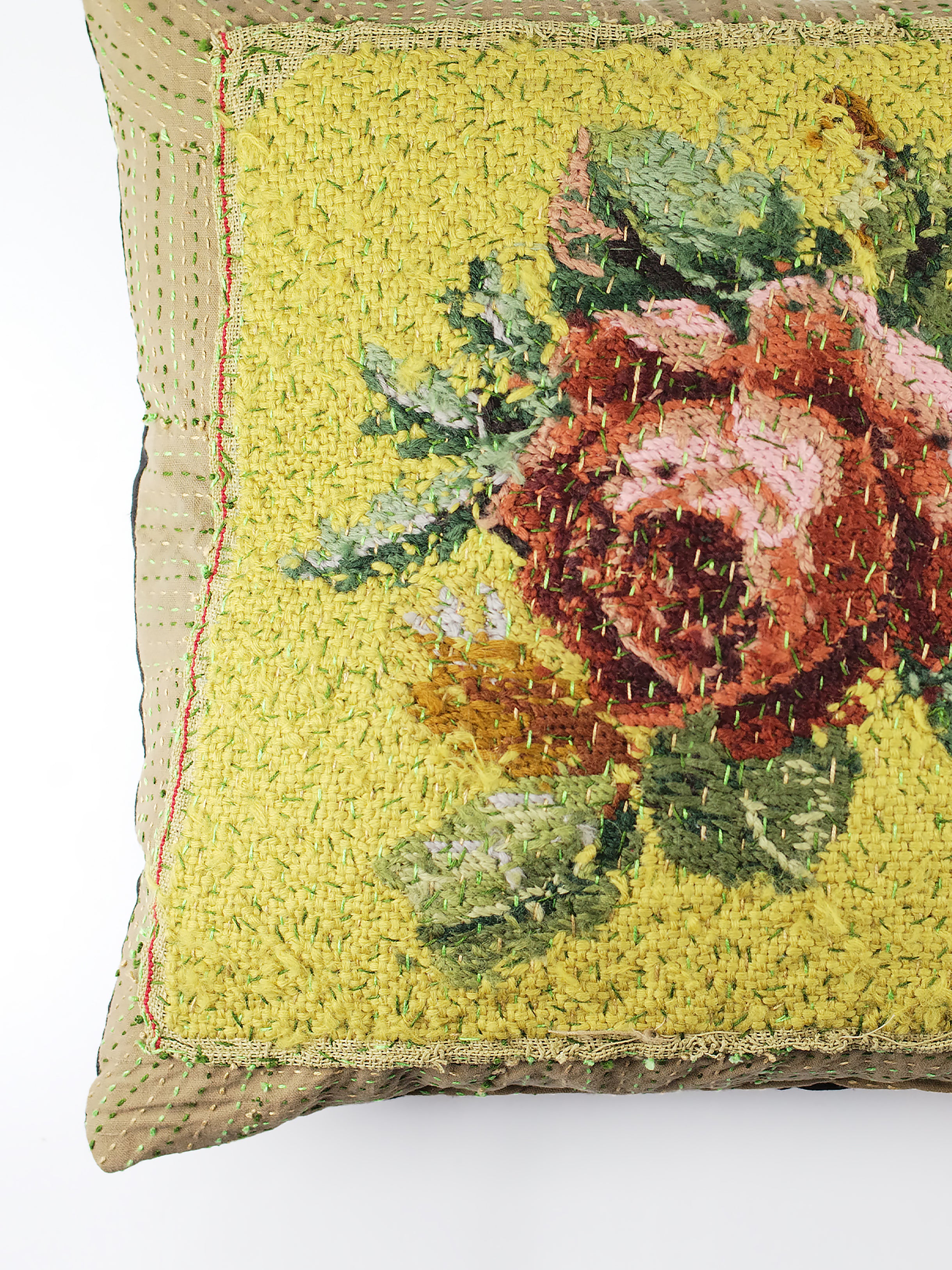 1930s Woollen Needlepoint Cushion | 1397