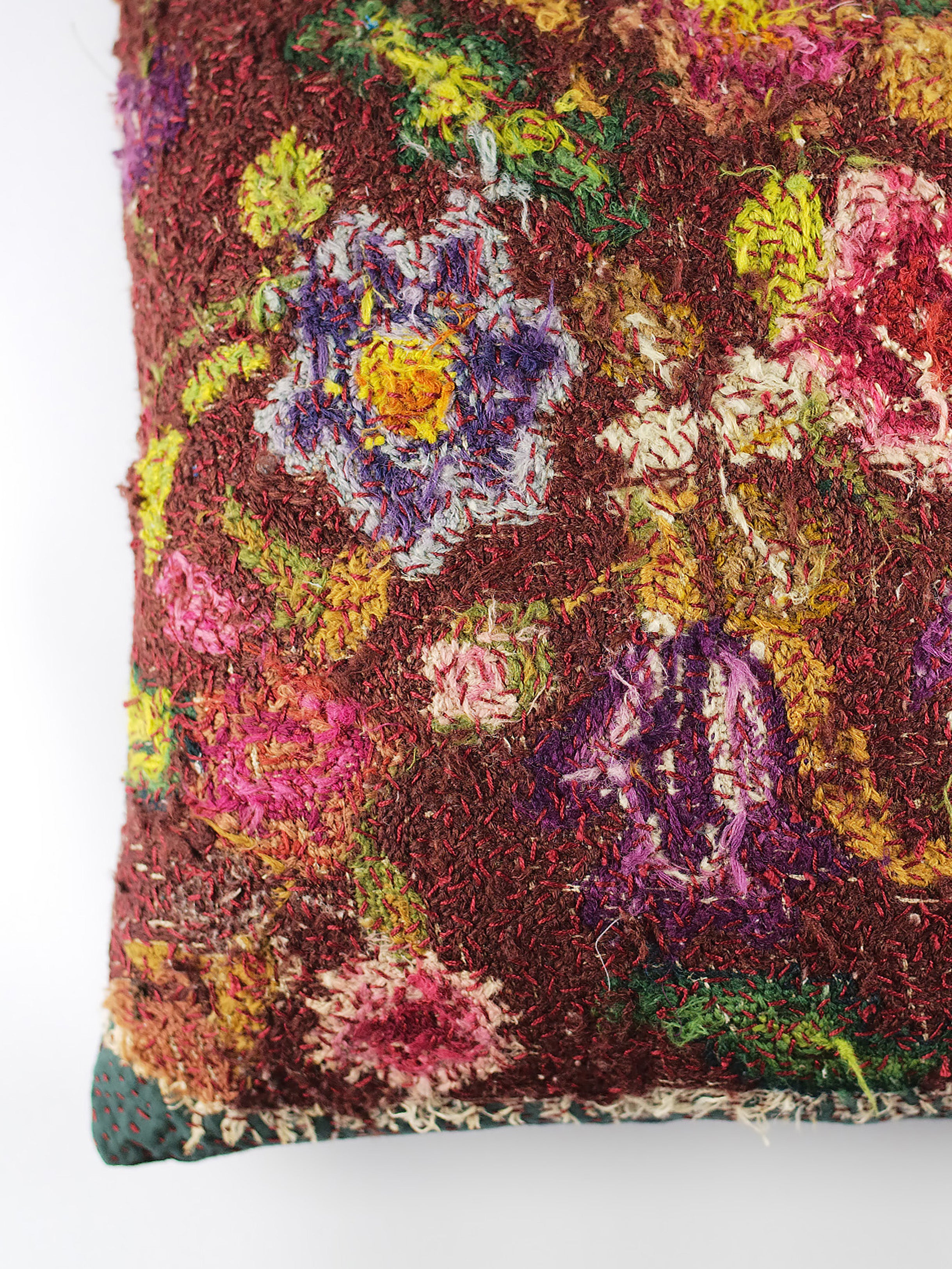 1930s Woollen Needlepoint Cushion | 1345