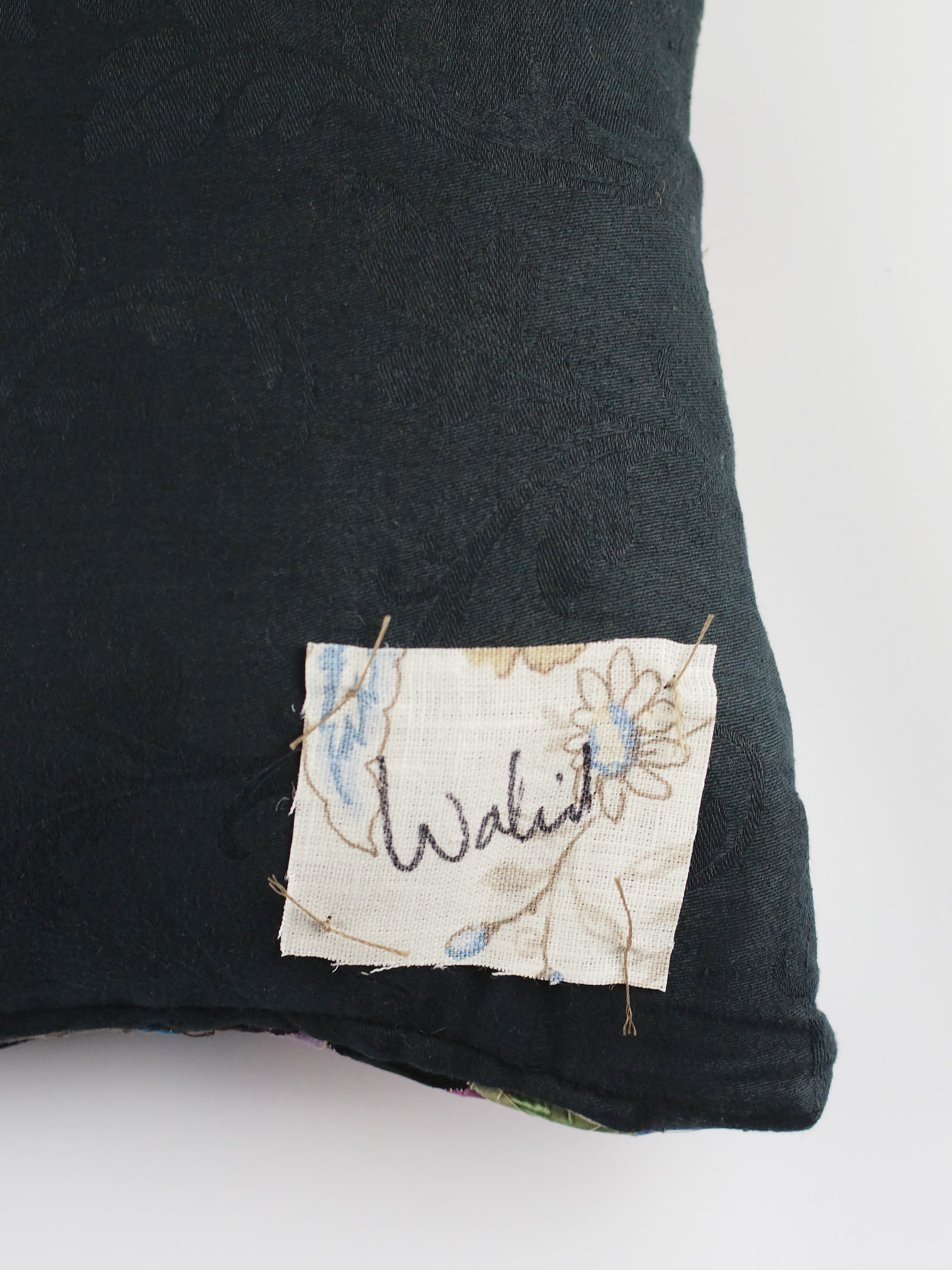 19th Century Victorian Silk & Velvet Cushion | 1409