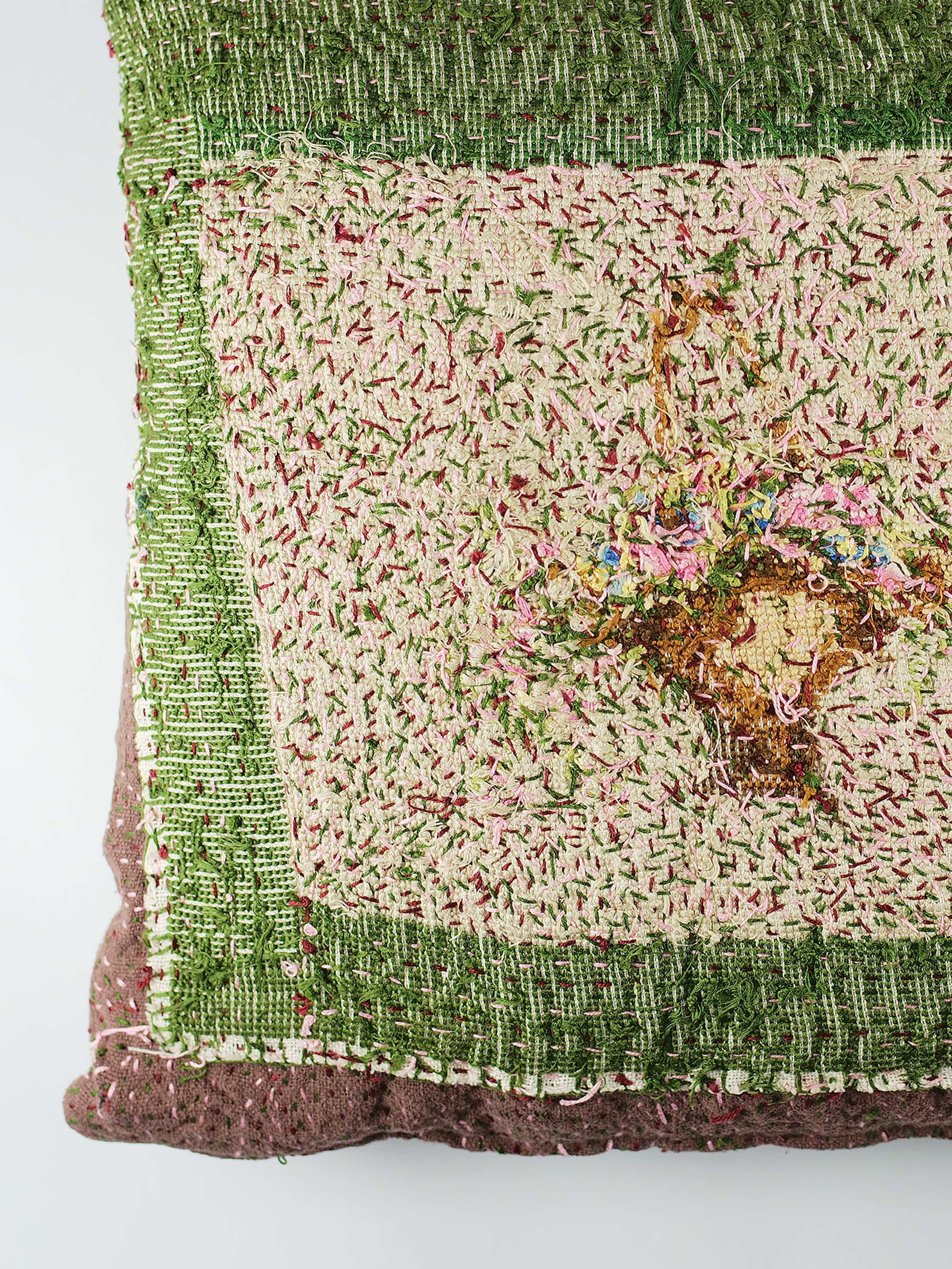 19th Century Woollen Needlepoint Cushion | 1355