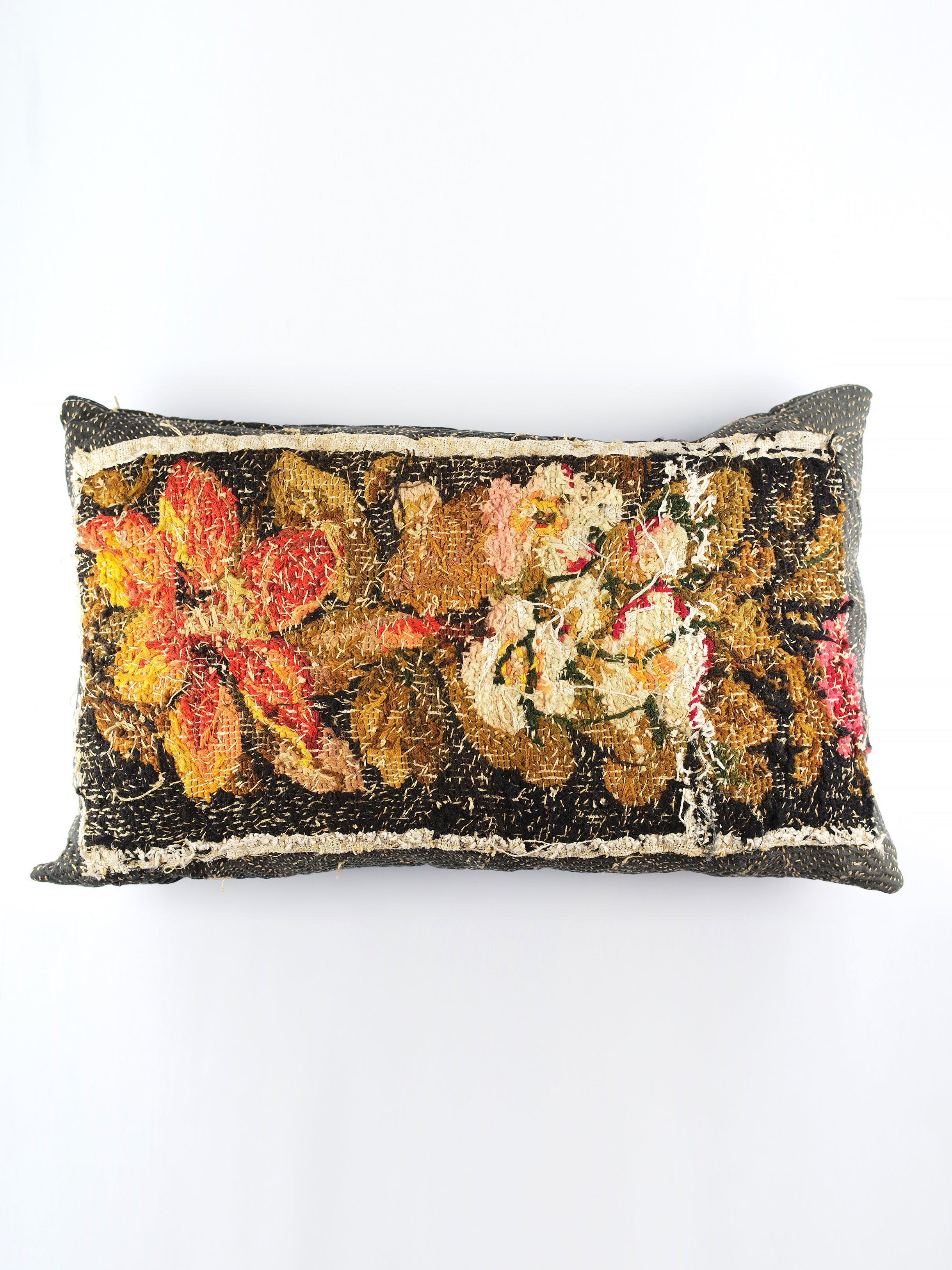 19th Century Woollen Needlepoint Cushion | 1429