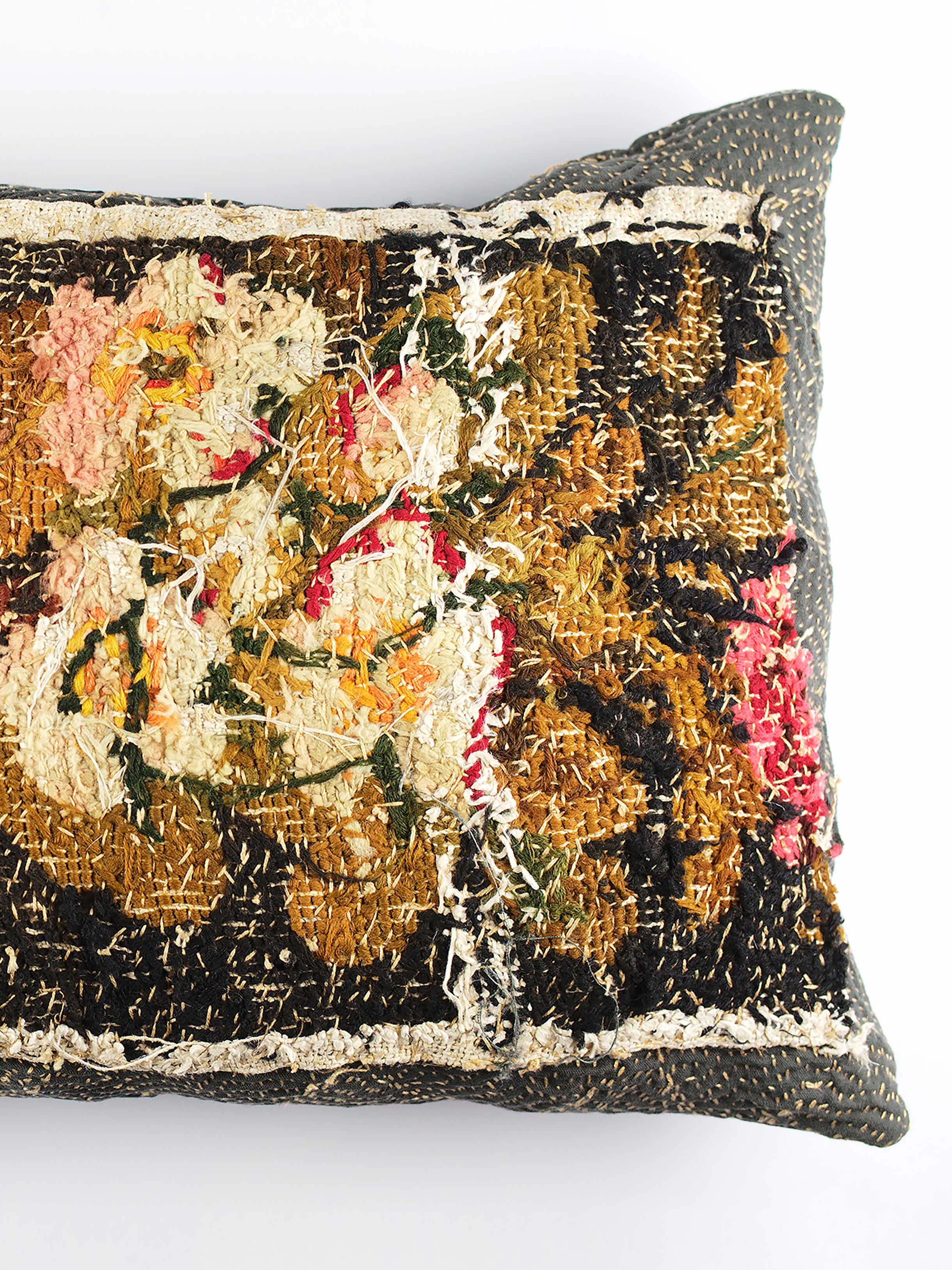 19th Century Woollen Needlepoint Cushion | 1429