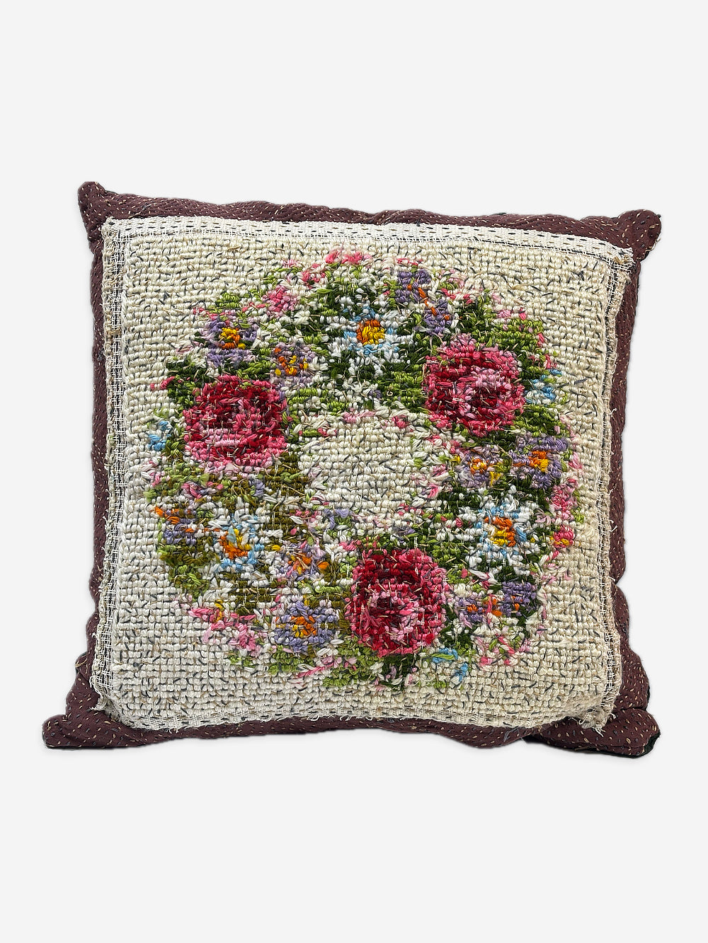 19th Century Woollen Needlepoint Cushion | 1471