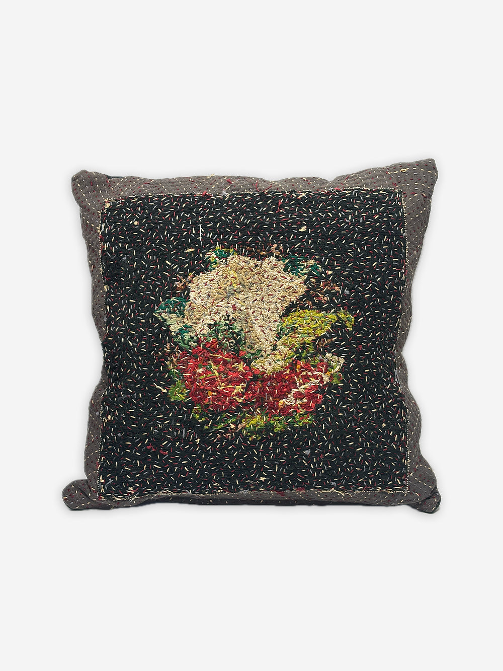 19th Century Woollen Needlepoint Cushion | 1523