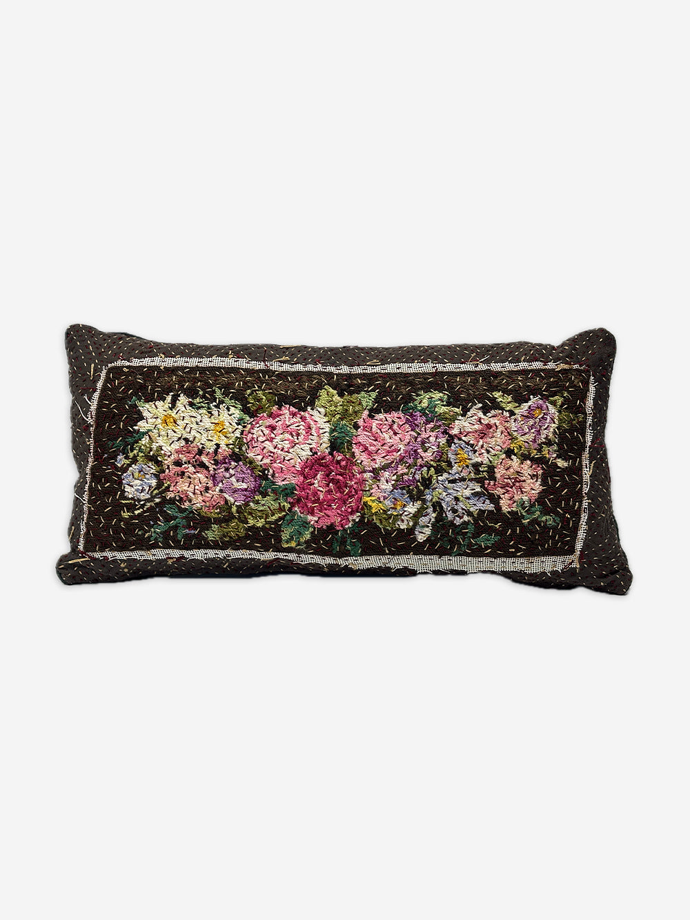 19th Century Woollen Needlepoint Cushion | 1526