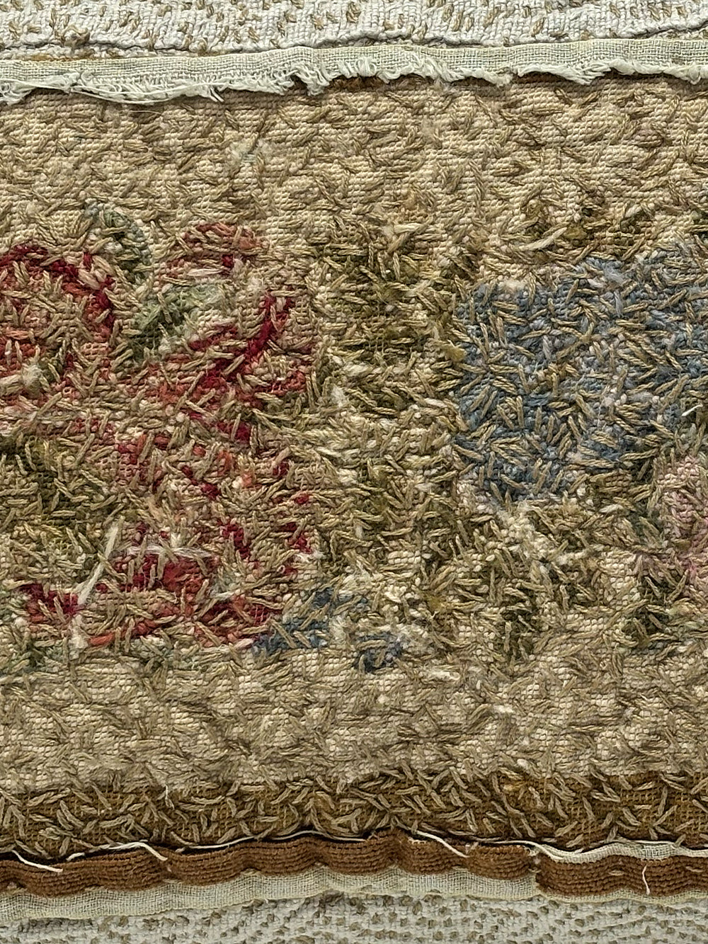 19th Century Woollen Needlepoint Cushion | 1531
