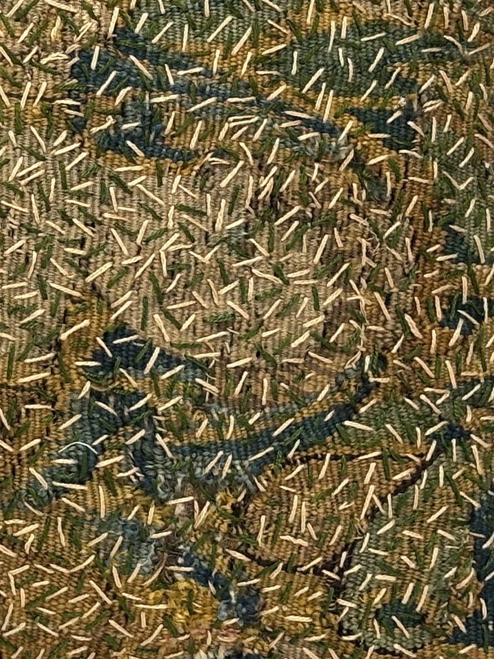 17th Century Flemish Verdure Tapestry Cushion | 1613