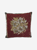 19th Century Woollen & Beading Needlepoint Cushion | 1626