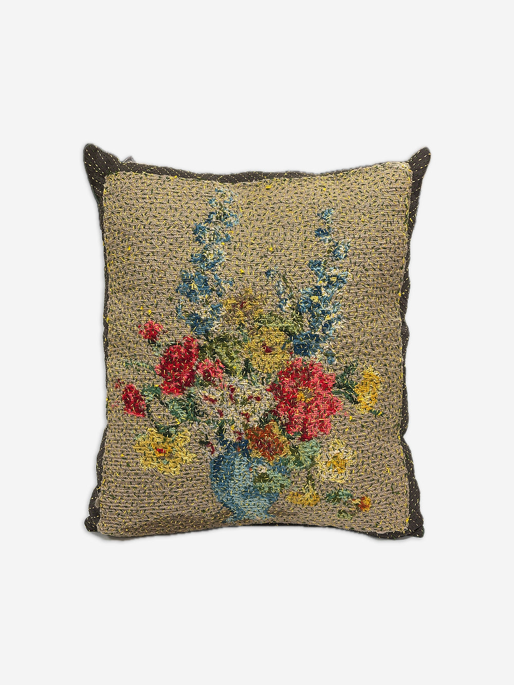 1930s Woollen Needlepoint Cushion | 1629