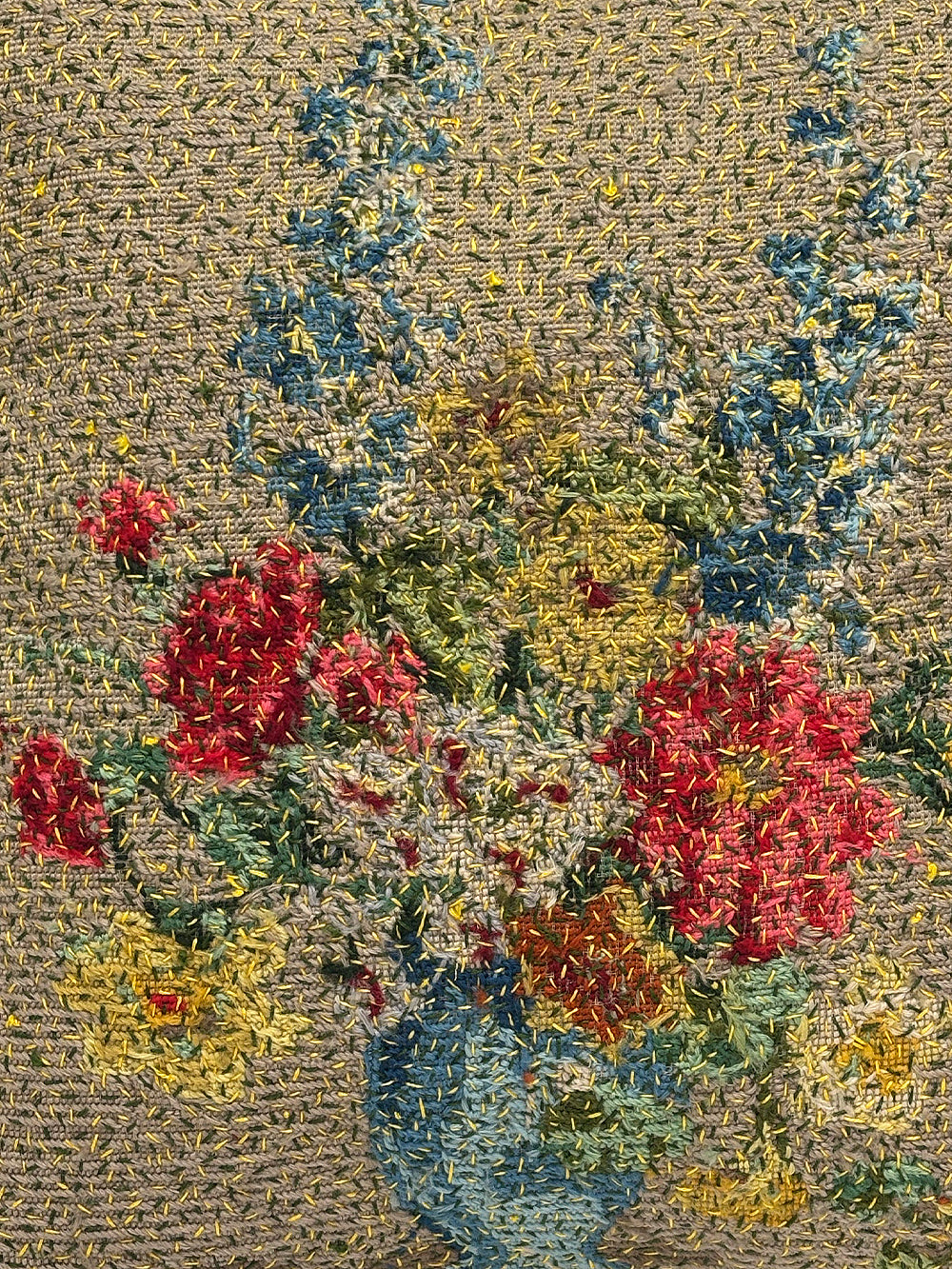 1930s Woollen Needlepoint Cushion | 1629