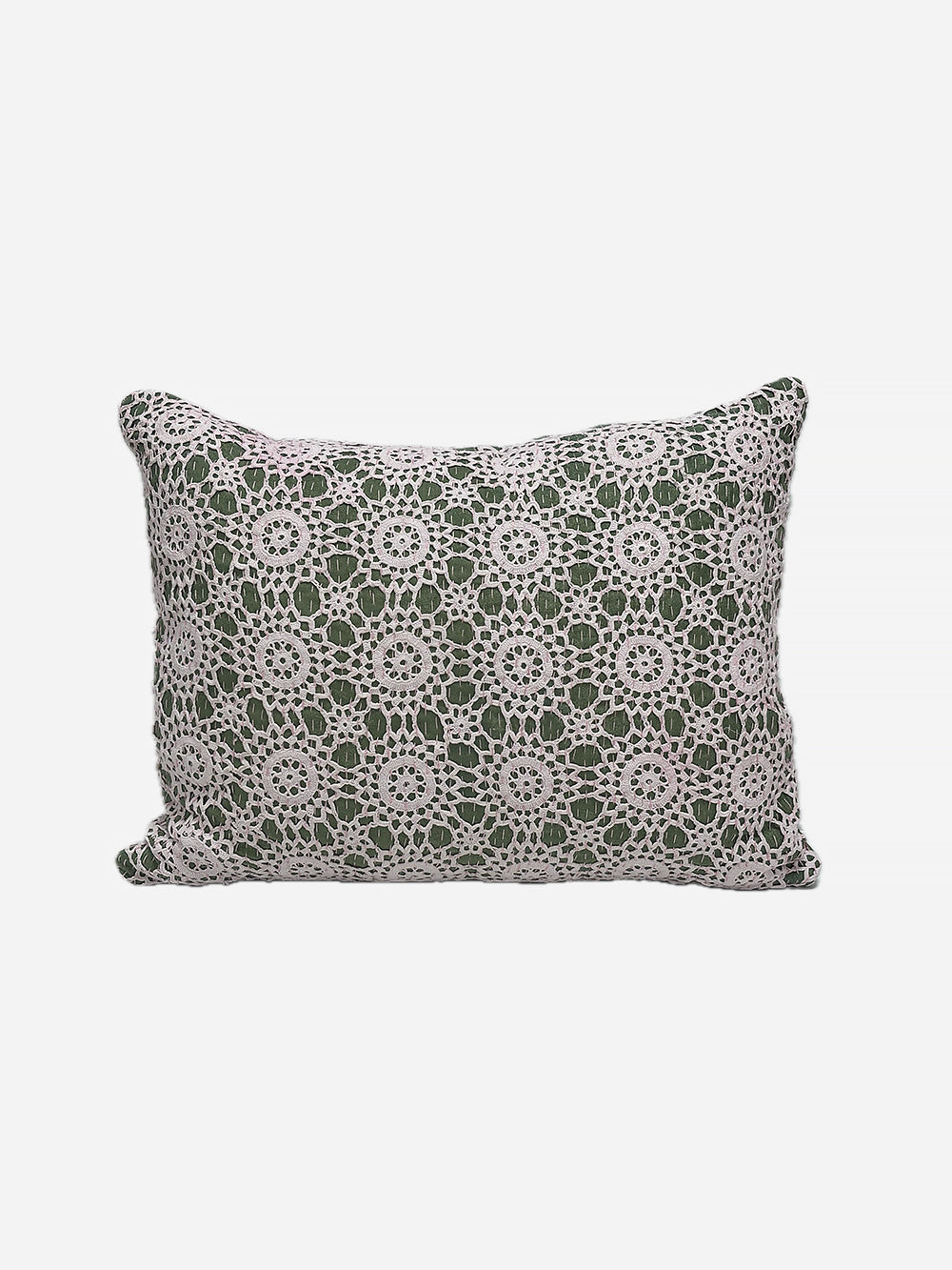19th Century French Cotton Crochet Cushion | 1654