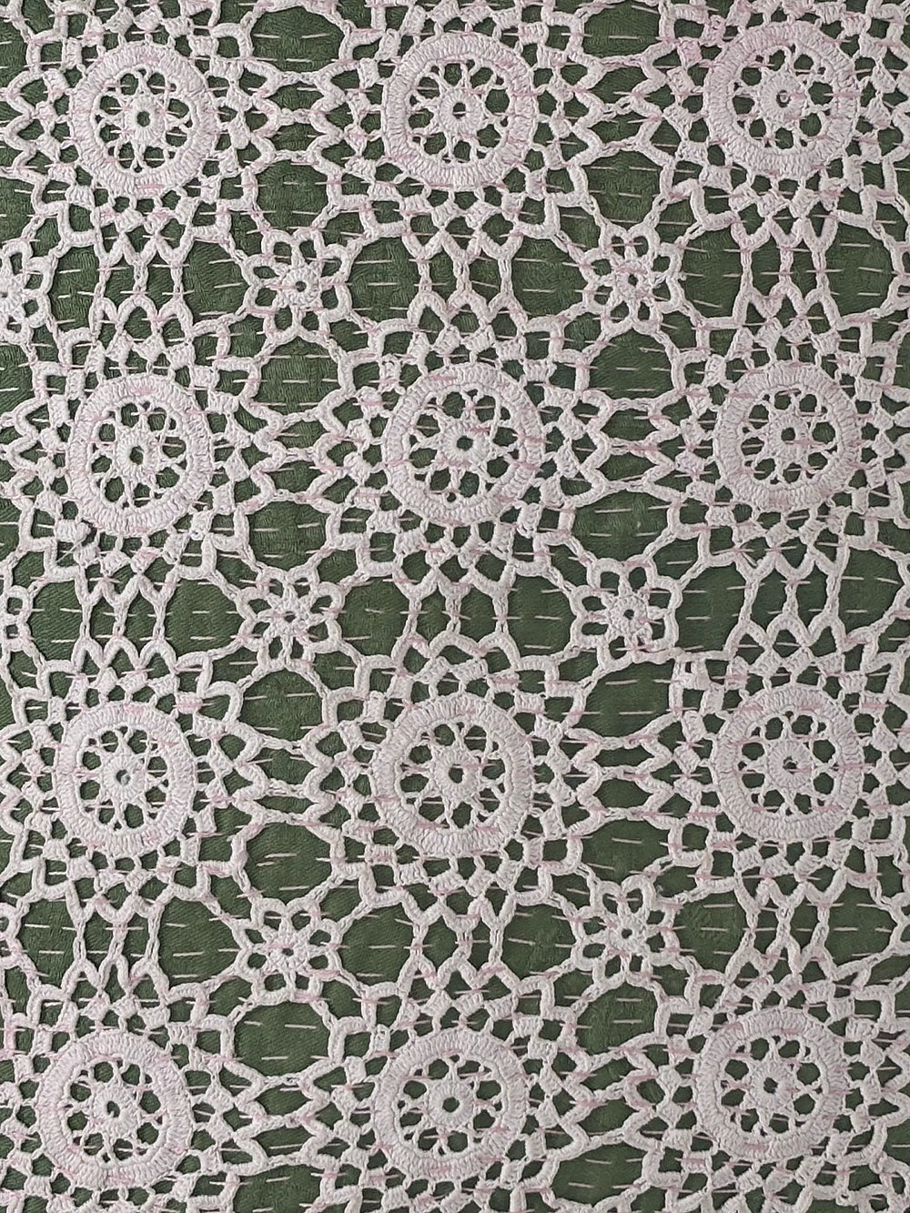 19th Century French Cotton Crochet Cushion | 1654