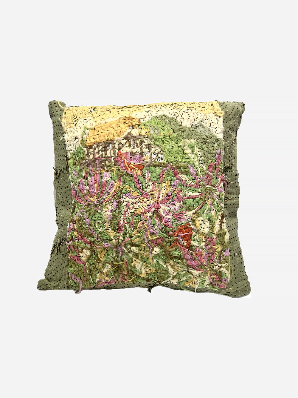 1920s English Woollen Needlepoint Cushion | 1665