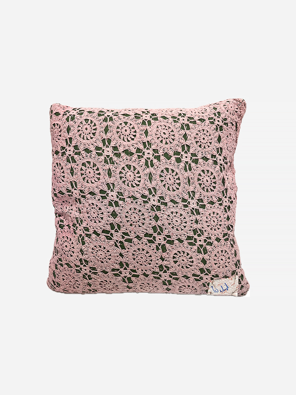 19th Century French Cotton Crochet Cushion | 1666