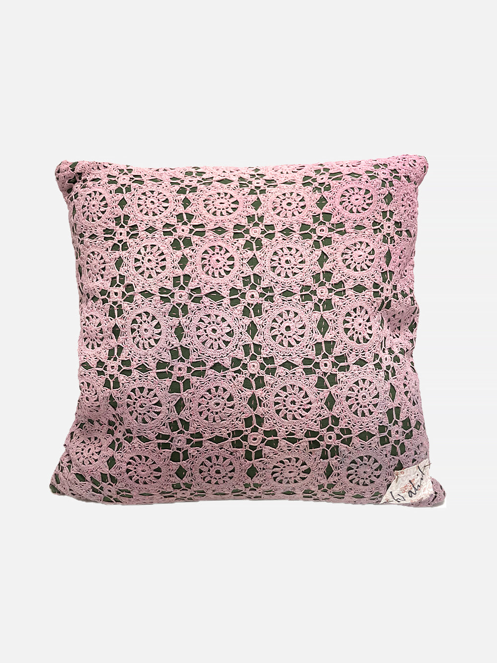 19th Century French Cotton Crochet Cushion | 1667