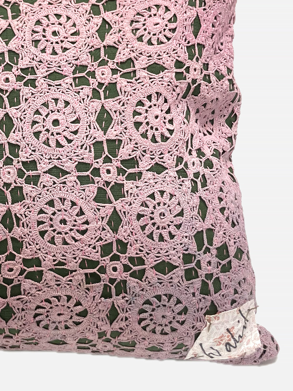 19th Century French Cotton Crochet Cushion | 1667