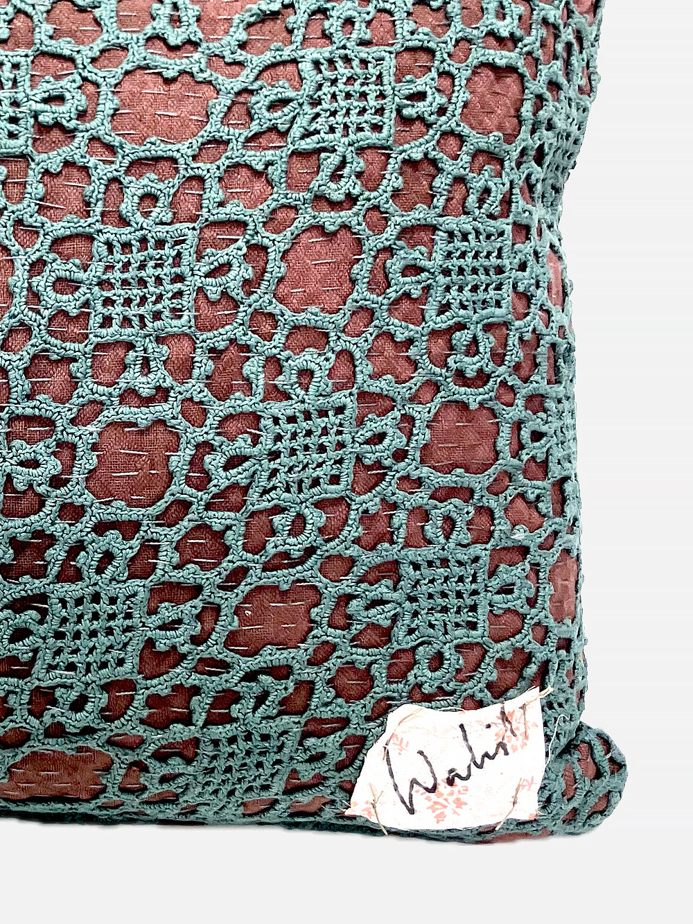 19th Century French Cotton Crochet Cushion | 1668