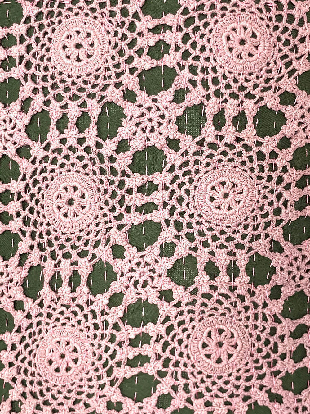 19th Century French Cotton Crochet Cushion | 1681