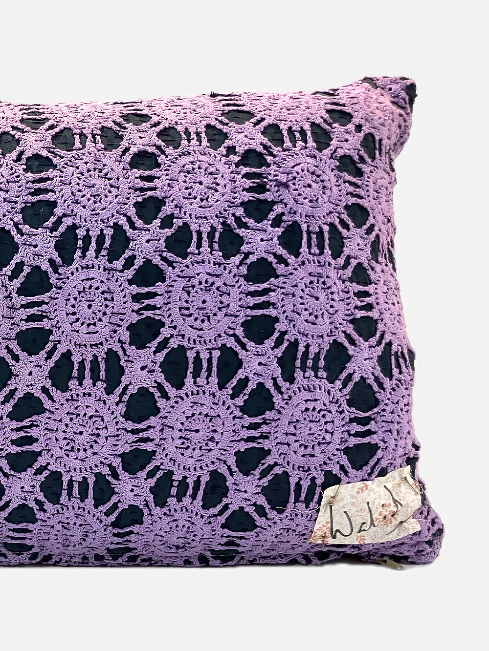 19th Century French Cotton Crochet Cushion | 1686
