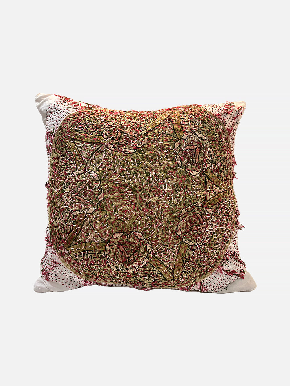 1920s Embroidery & Vintage Cotton Cushion | 1694