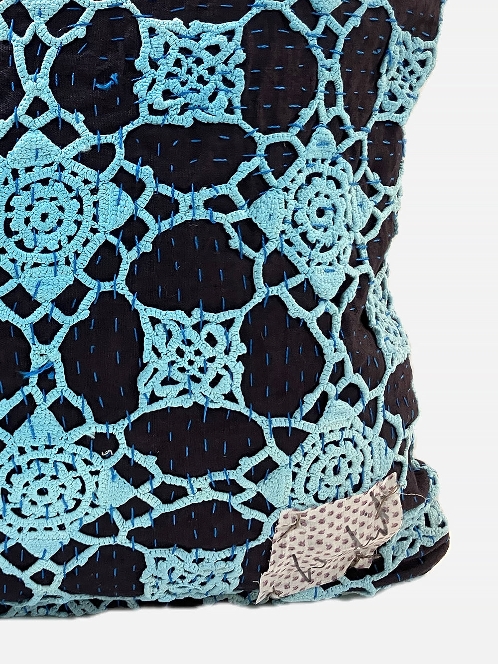 19th Century French Cotton Crochet Cushion | 1697