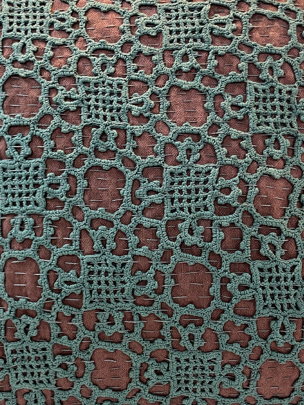 19th Century French Cotton Crochet Cushion | 1700
