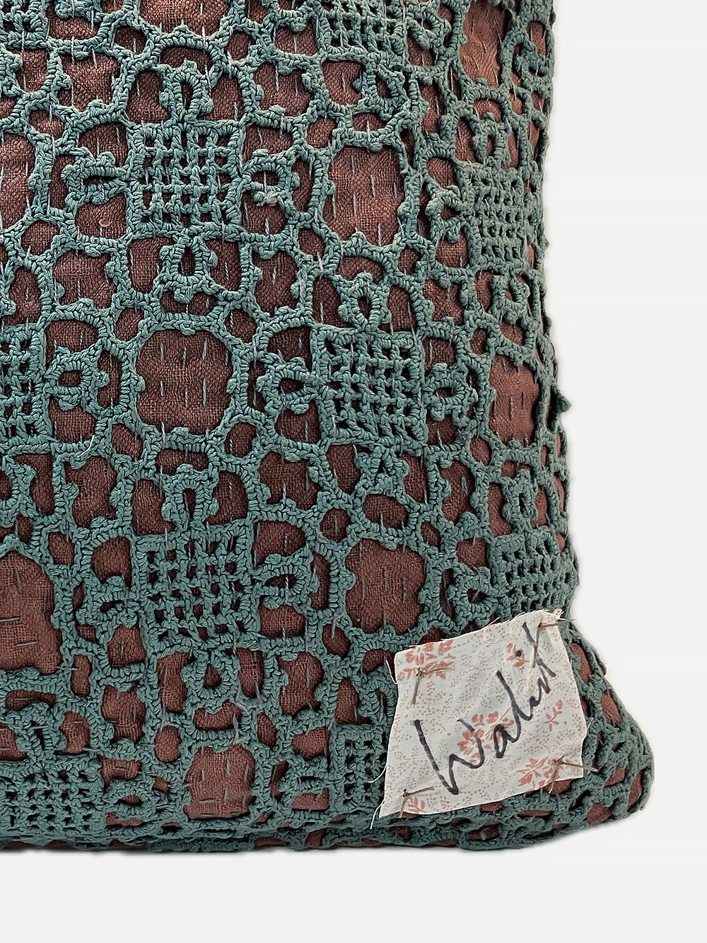 19th Century French Cotton Crochet Cushion | 1700