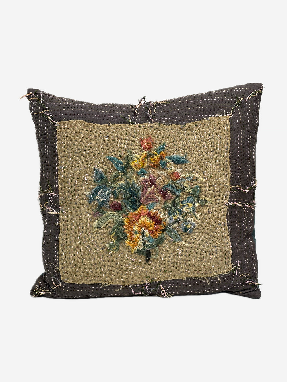 Vintage Woollen Needlepoint Cushion | 1709