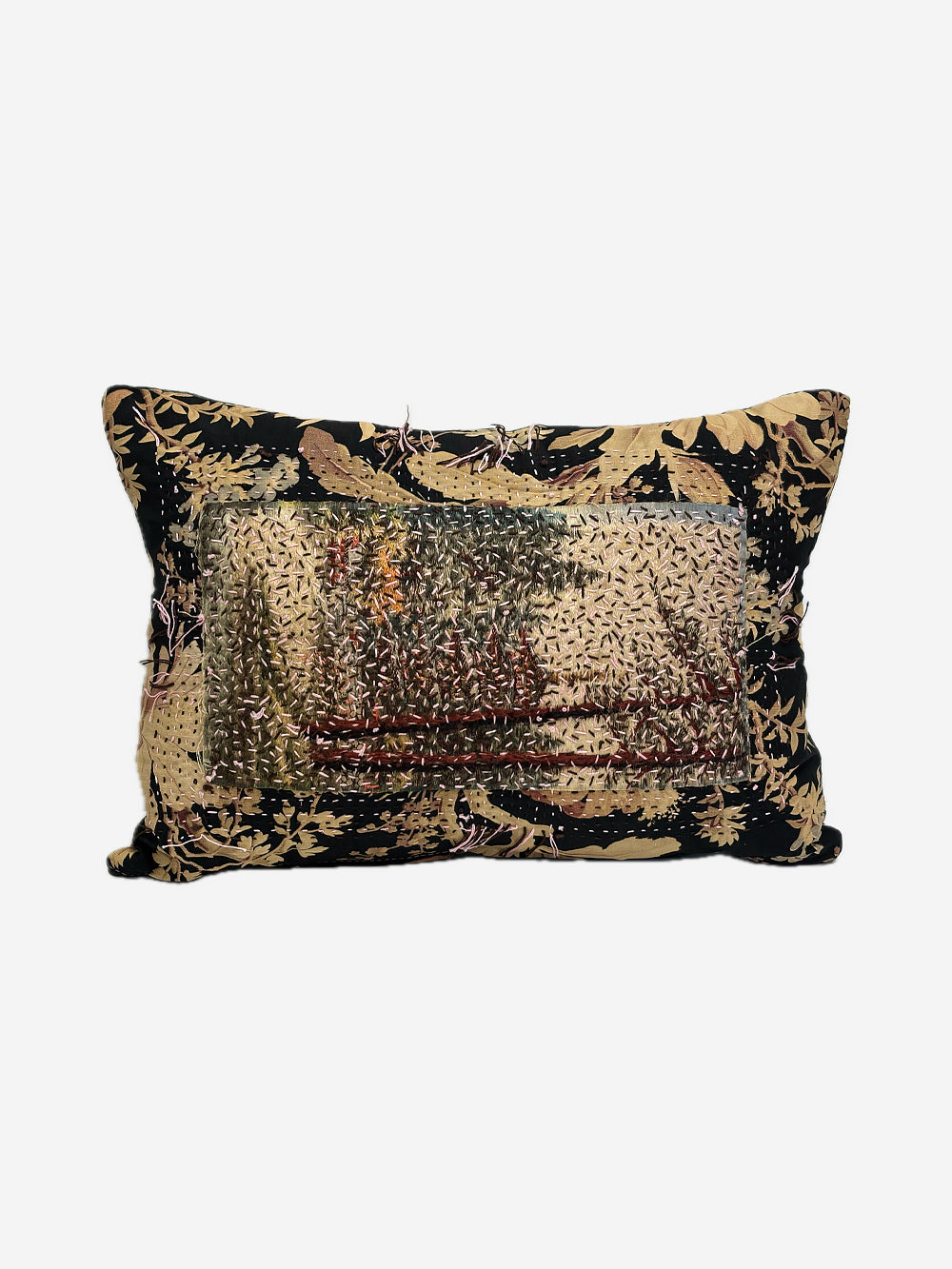 19th Century Woollen Needlepoint Cushion | 1712