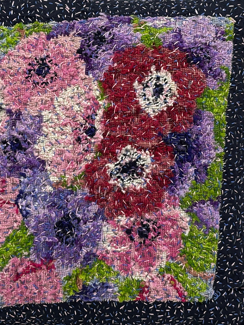 Vintage Woollen Needlepoint Cushion | 1714
