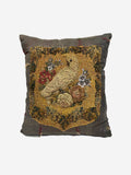 19th Century Victorian Glass Beads & Velvet Cushion | 1727