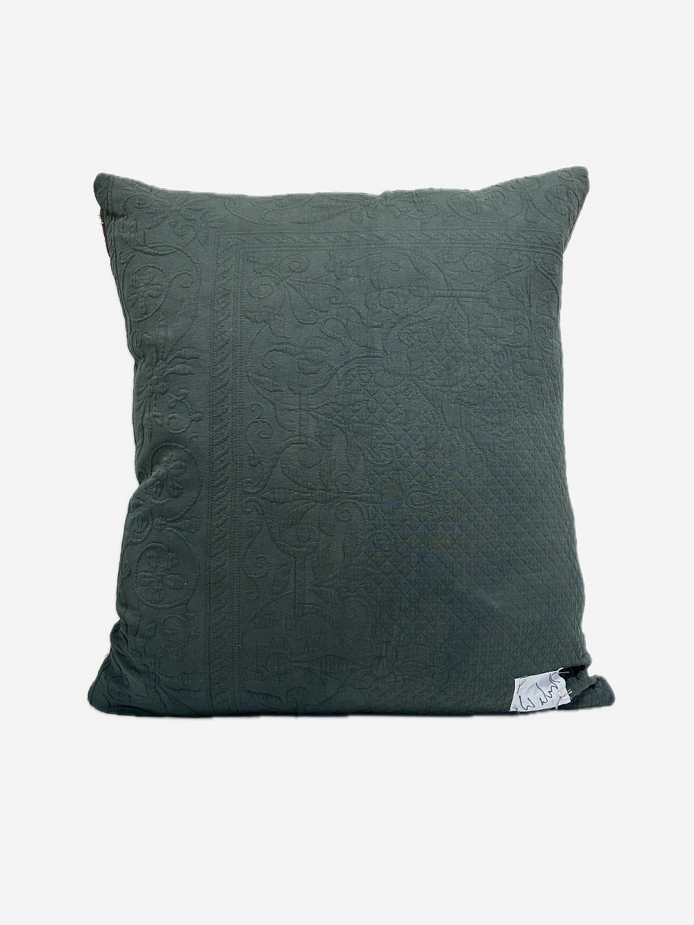 19th Century Victorian Glass Beads & Velvet Cushion | 1727