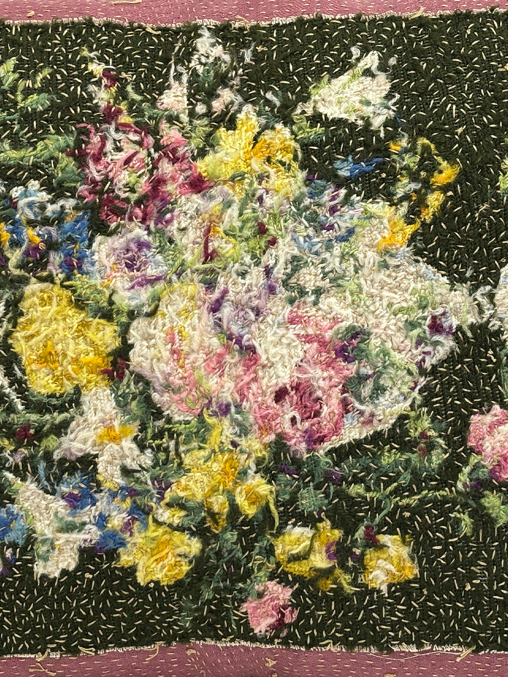 19th Century Victorian Woollen Needlepoint Cushion | 1733