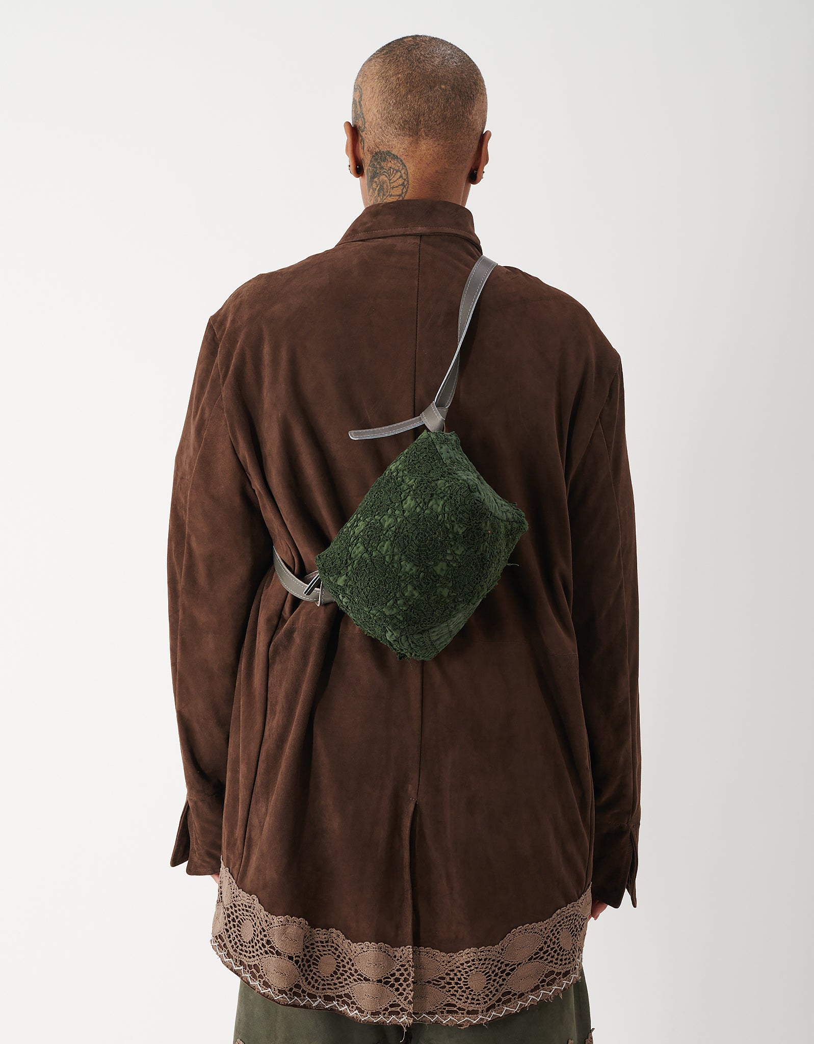 19th Century French Crochet Digby Bag