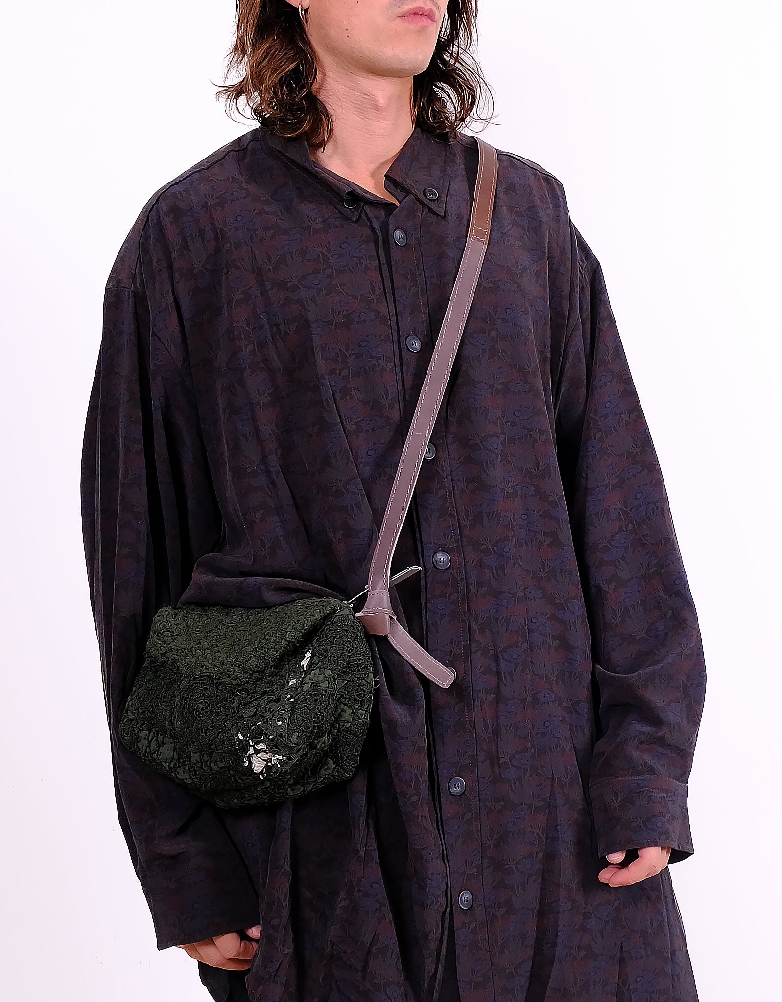 19th Century French Crochet Digby Bag